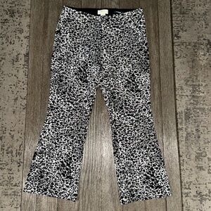 Maeve The Margot Kick Flare Cropped Knit Pull On Pants Fleur